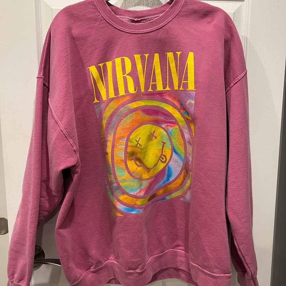 Nirvana Smile Overdyed crewneck sweatshirt
